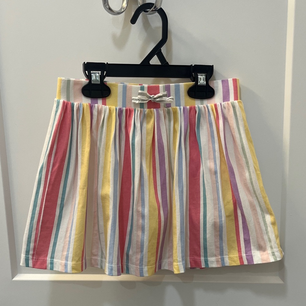 OshKosh B'gosh Kids Pastel Multicolor Striped Skort, Size 7/7A